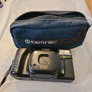 Fujifilm Black Compact Zoom Camera with Black Tamrac Pouch